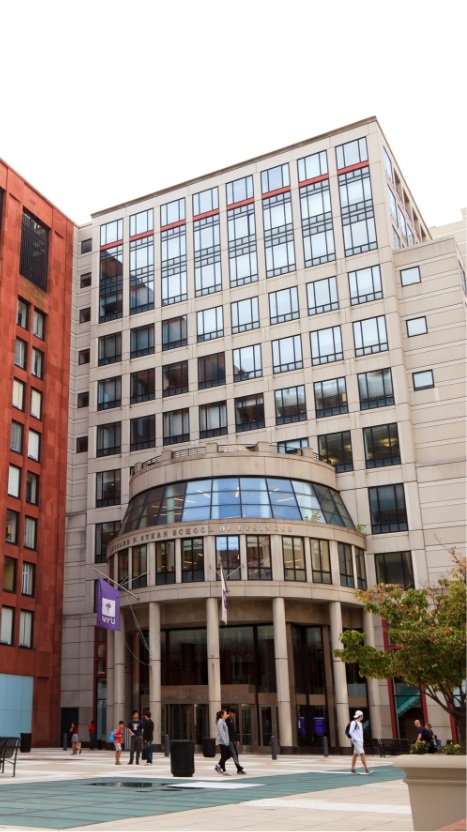 Exterior of building at New York University College of Dentistry
